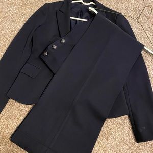 Express navy blue women’s suit